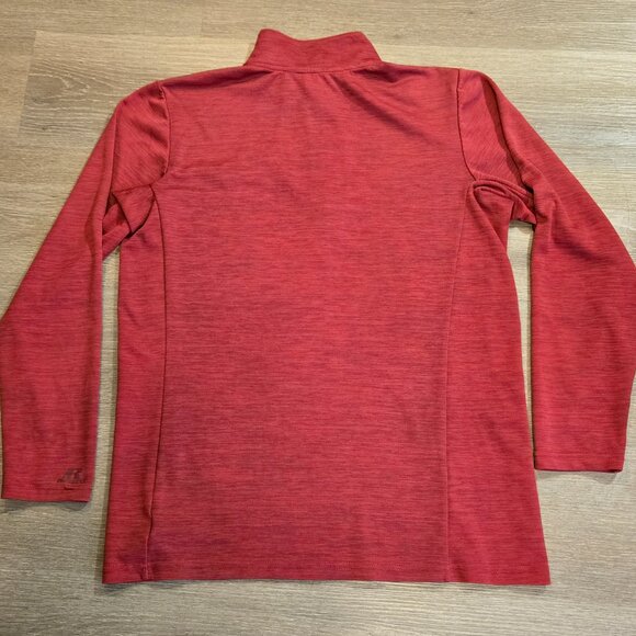 Russell Chick-Fil-A Quarter 1/4 Zip Performance Pullover Unisex Medium Red FLAW - Picture 4 of 6